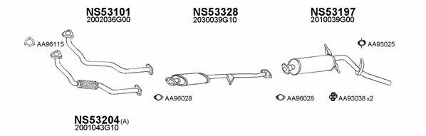  530006 Exhaust system 530006