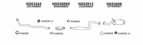  530009 Exhaust system 530009