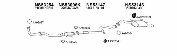  530015 Exhaust system 530015