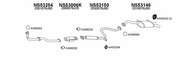  530016 Exhaust system 530016