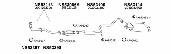  530017 Exhaust system 530017