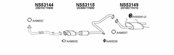  530018 Exhaust system 530018
