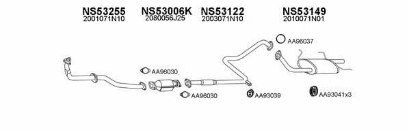  530019 Exhaust system 530019
