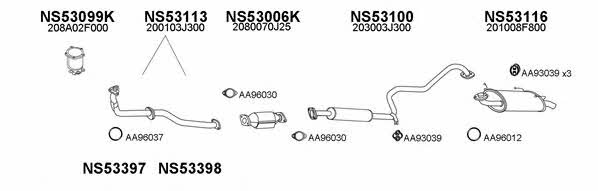  530021 Exhaust system 530021