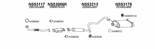  530022 Exhaust system 530022