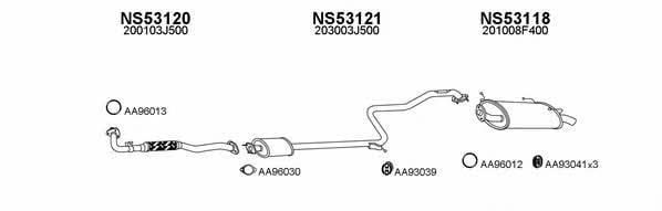  530023 Exhaust system 530023