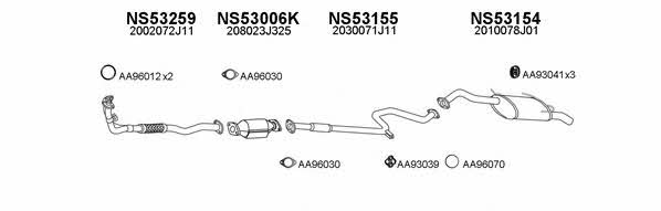 530025 Exhaust system 530025