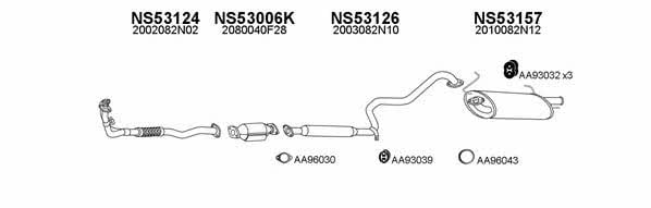  530028 Exhaust system 530028