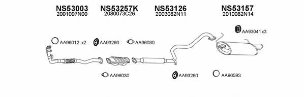  530029 Exhaust system 530029