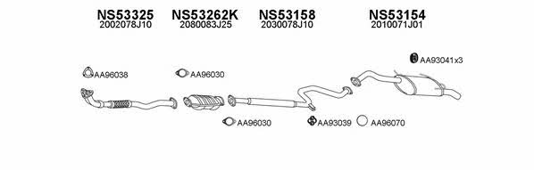  530030 Exhaust system 530030