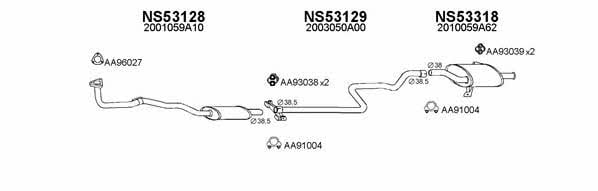  530031 Exhaust system 530031