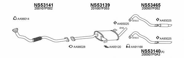  530037 Exhaust system 530037