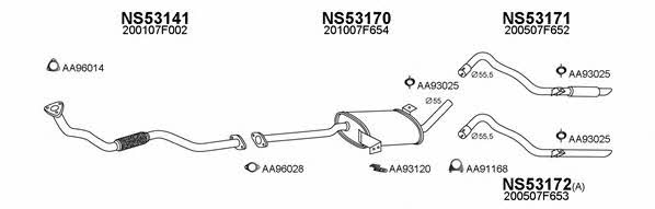  530039 Exhaust system 530039