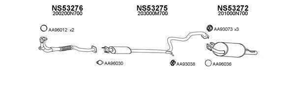  530044 Exhaust system 530044