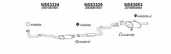  530048 Exhaust system 530048