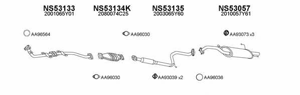  530049 Exhaust system 530049
