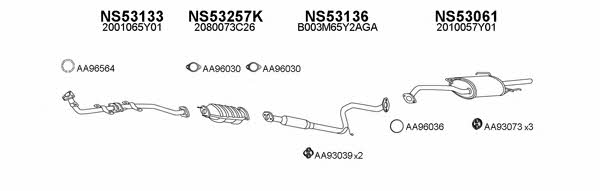  530051 Exhaust system 530051