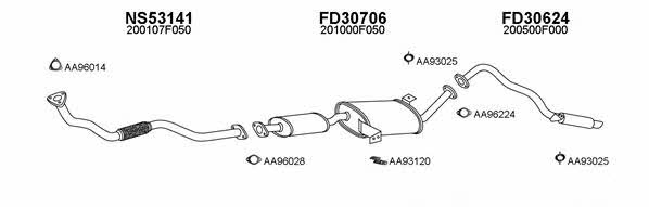  530053 Exhaust system 530053