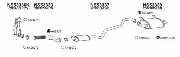  530056 Exhaust system 530056