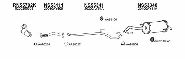 530057 Exhaust system 530057
