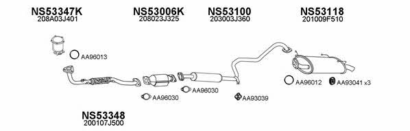  530068 Exhaust system 530068