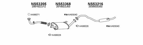 Veneporte 530070 Exhaust system 530070