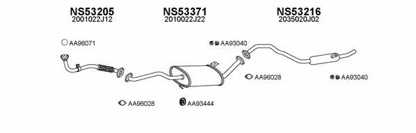  530071 Exhaust system 530071