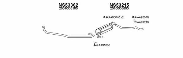  530079 Exhaust system 530079