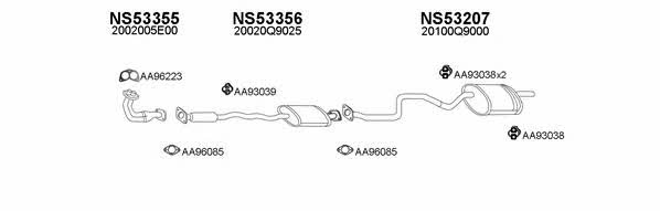  530084 Exhaust system 530084