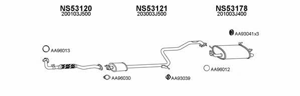  530086 Exhaust system 530086