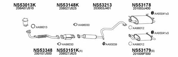  530087 Exhaust system 530087