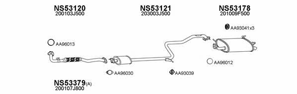  530088 Exhaust system 530088