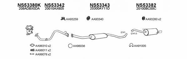  530090 Exhaust system 530090