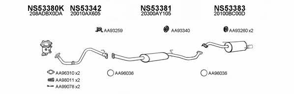  530091 Exhaust system 530091