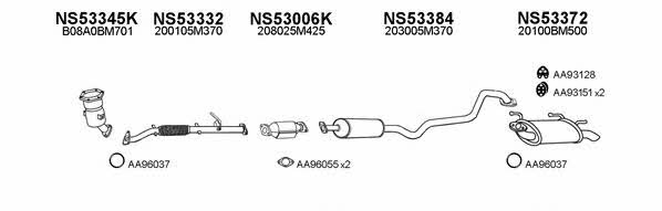  530099 Exhaust system 530099