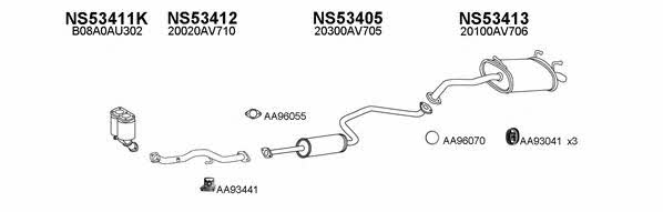  530107 Exhaust system 530107