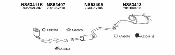  530108 Exhaust system 530108