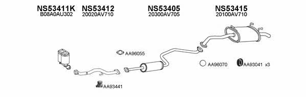  530110 Exhaust system 530110