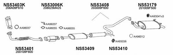  530113 Exhaust system 530113
