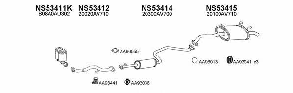  530114 Exhaust system 530114
