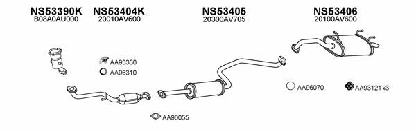  530115 Exhaust system 530115