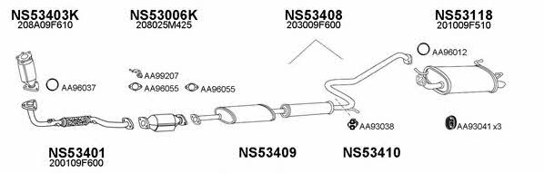  530116 Exhaust system 530116