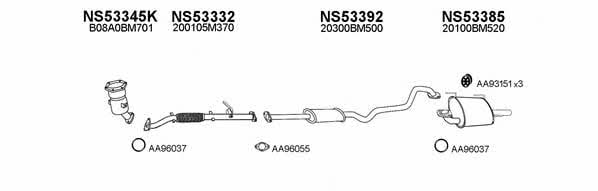  530123 Exhaust system 530123