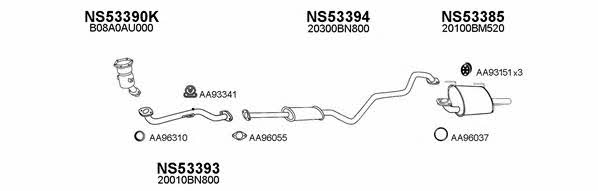  530124 Exhaust system 530124