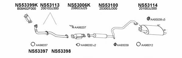 530129 Exhaust system 530129