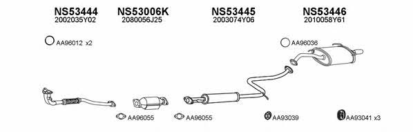  530132 Exhaust system 530132