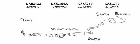  530135 Exhaust system 530135