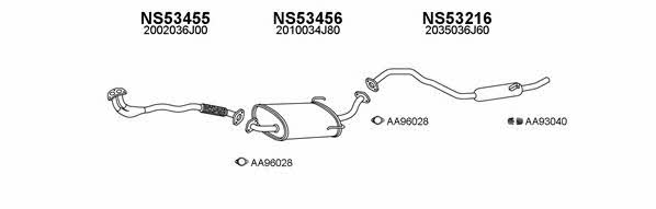  530139 Exhaust system 530139