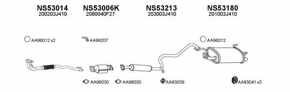  530142 Exhaust system 530142