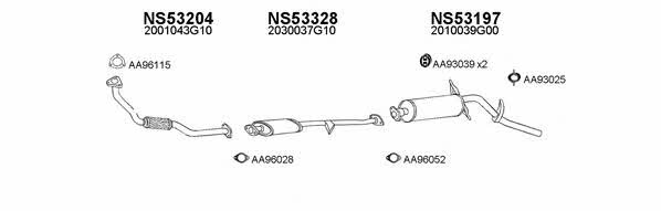  530144 Exhaust system 530144